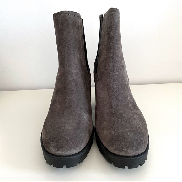 NEW Vince Henderson Weatherproof Chelsea Dark Grey Suede Boots sz 41 / 11 - Picture 3 of 11